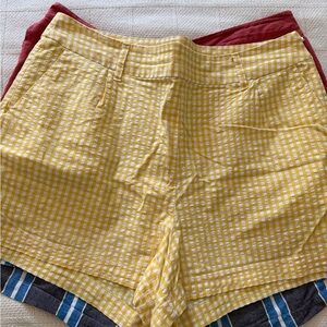 a new day Yellow Gingham Women's Shorts